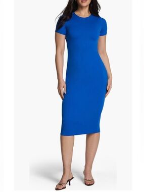 SPANX SPANXsmooth® Jersey Crewneck Short Sleeve Midi Dress New!